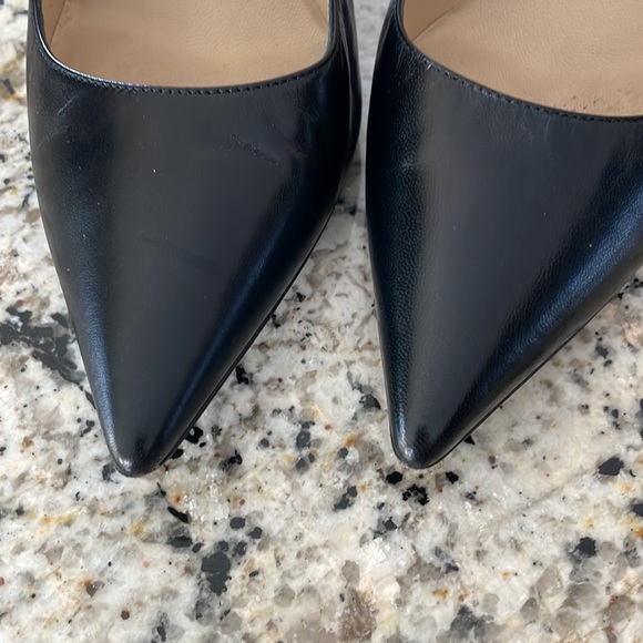 Jimmy Choo 100mm Black Leather Pumps - Picture 5 of 5